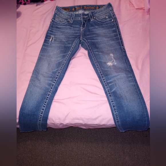 Rock revival bling skinny jeans size 26 - Picture 5 of 5